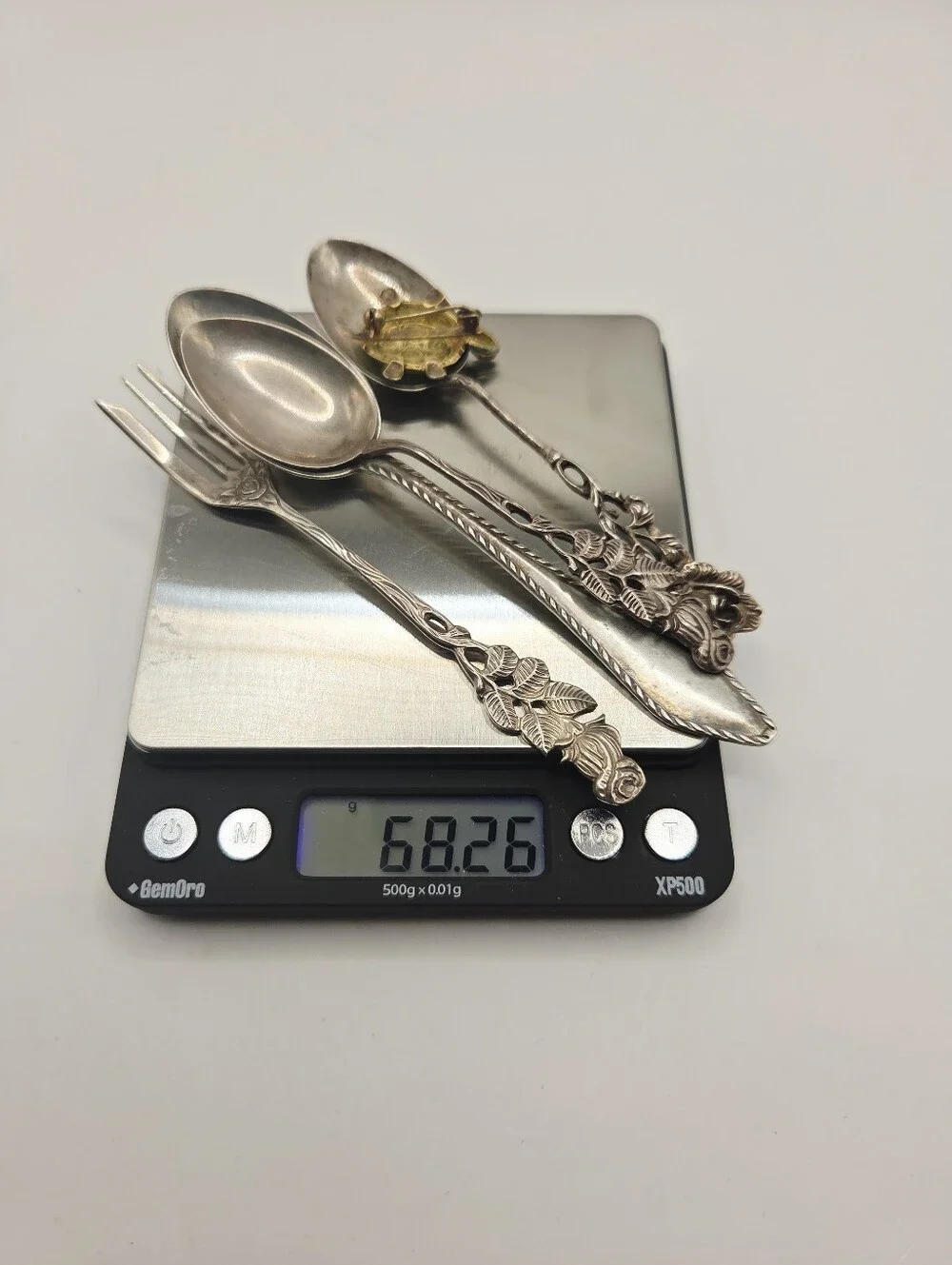 Lot Of 800 Sterling Silver 68.26 Grams Vintage Estate Fork , Spoons And Pendent